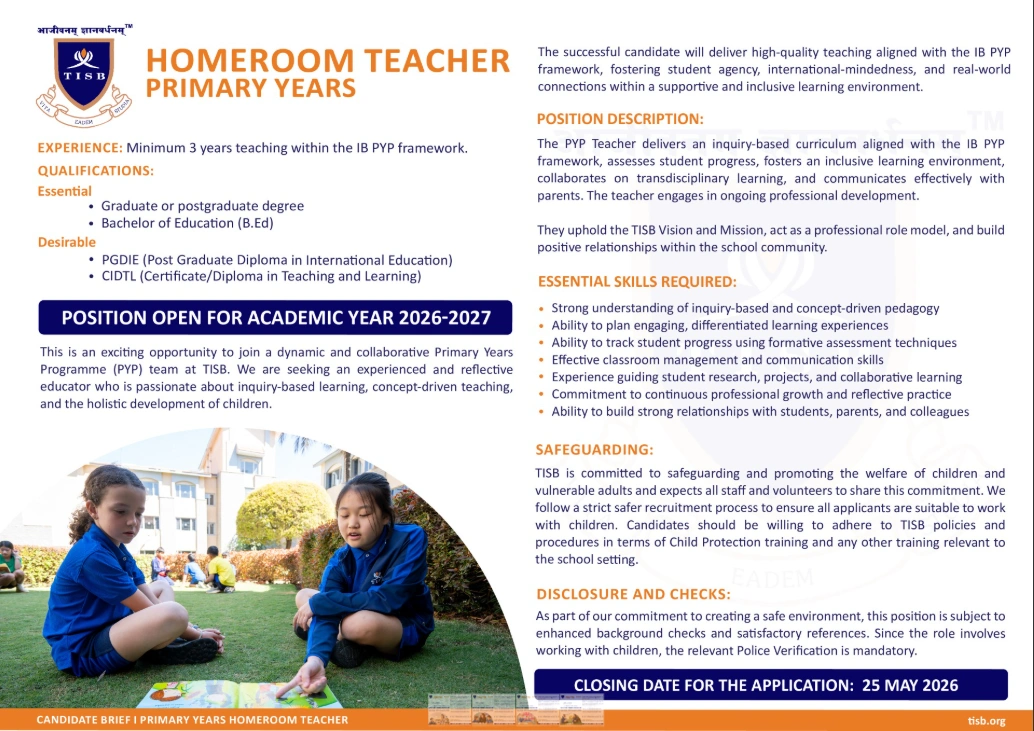 Senior School Subject Teacher