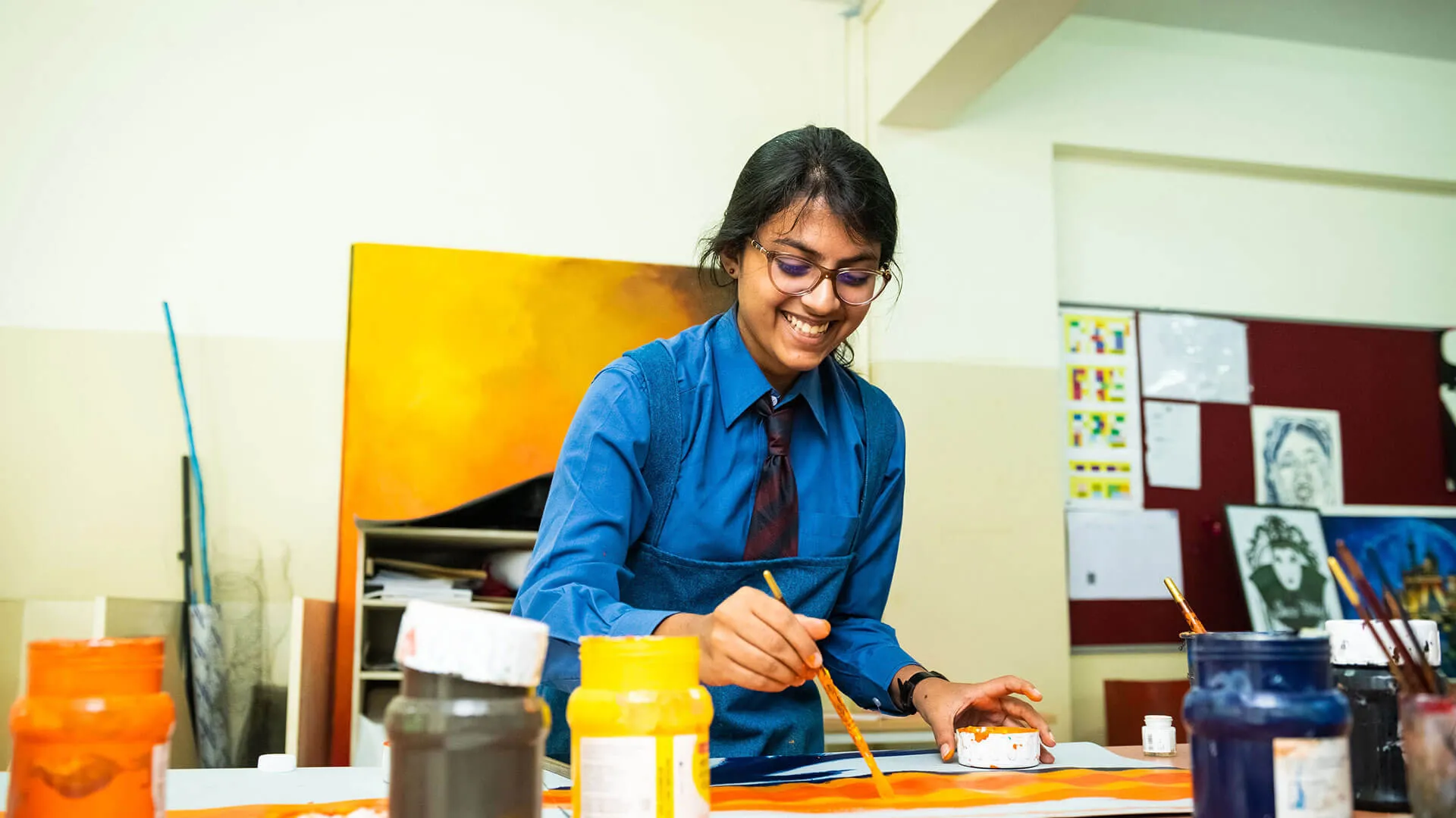 tisb out side the classroom creative arts banner